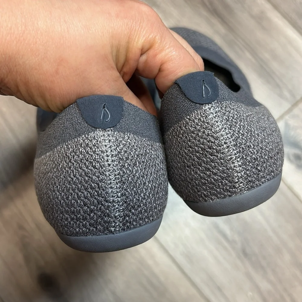 RARE Allbirds Tree Breezer Flats Seashell Gray Size 9 women - Picture 8 of 17